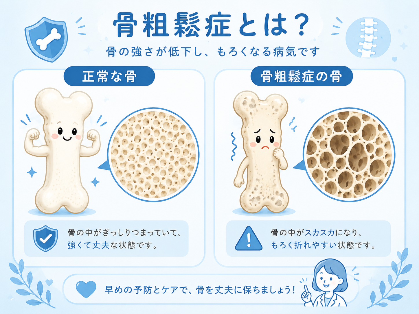骨粗鬆症診療のイメージ
