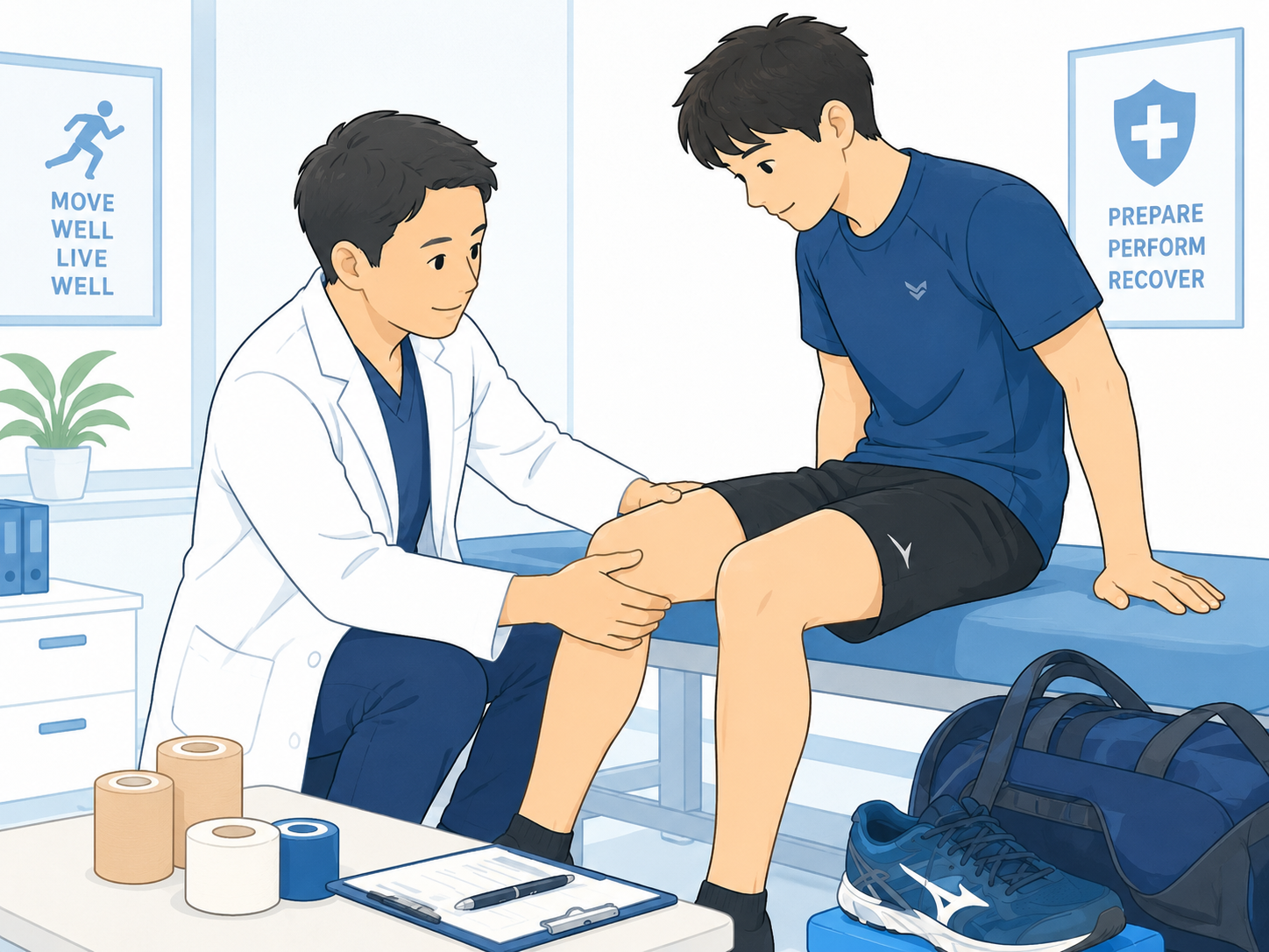 スポーツ診療の様子